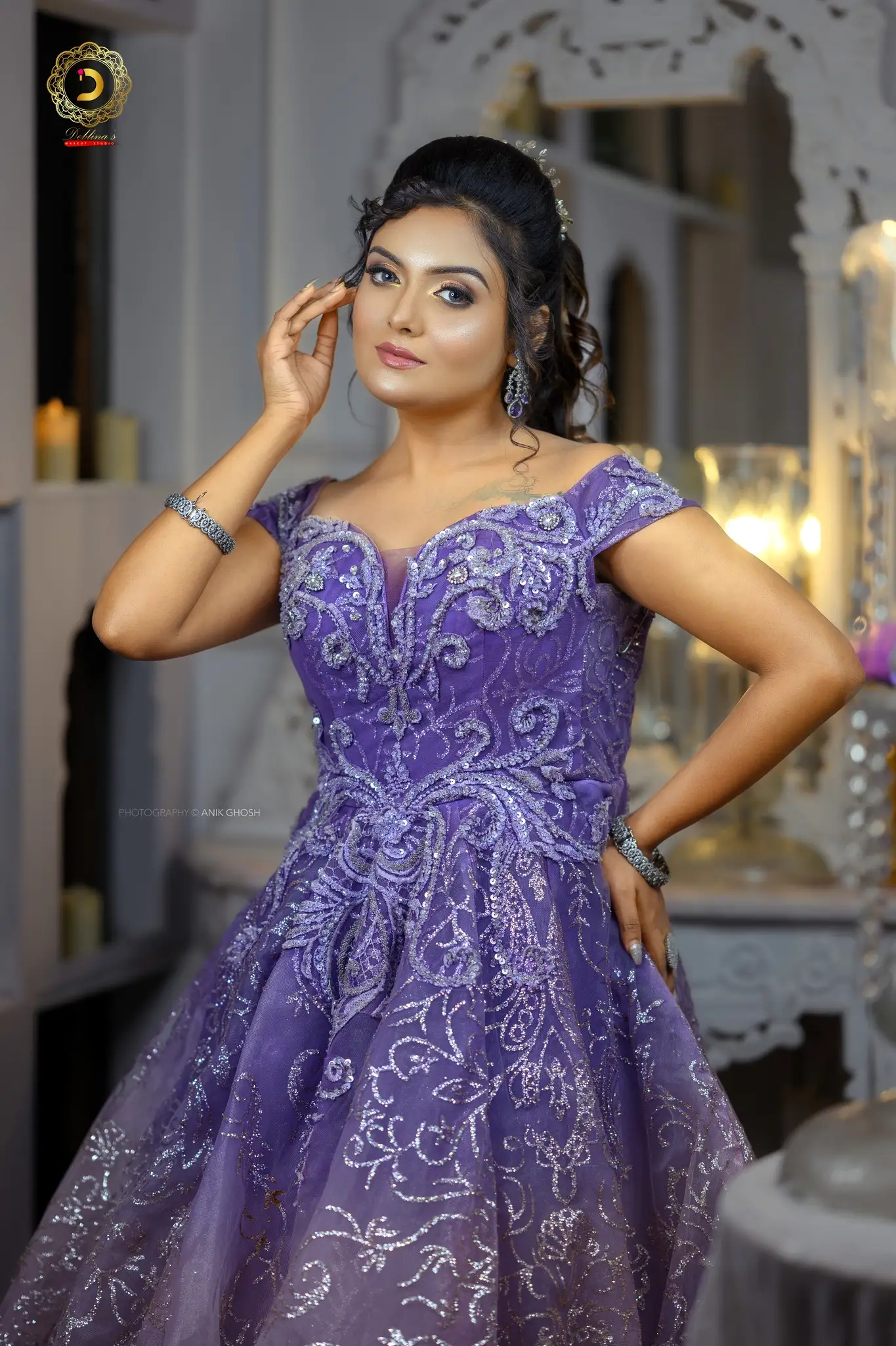 Party makeover portrait by Deblina's Makeover